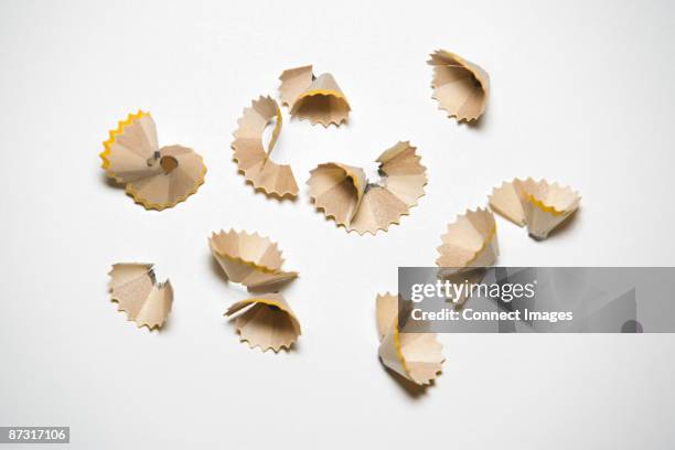 pencil shavings - pencil shavings stock pictures, royalty-free photos & images