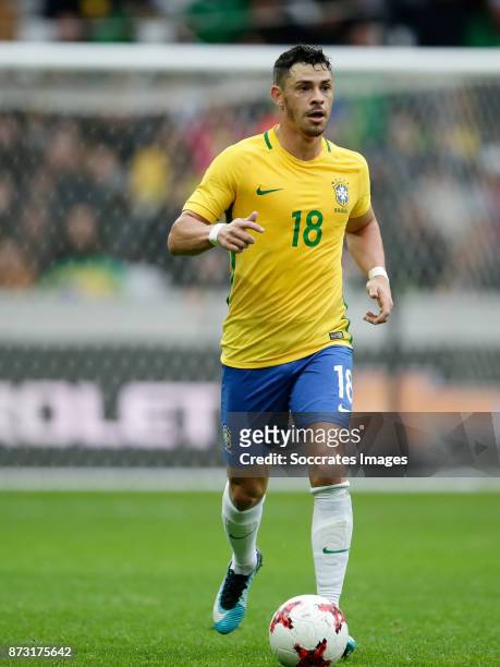 Giuliano of Brazil during the International Friendly match between Japan v Brazil at the Stade Pierre Mauroy on November 10, 2017 in Lille France
