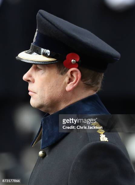 Prince Edward, Earl of Wessex during the annual Remembrance Sunday memorial on November 12, 2017 in London, England. The Prince of Wales, senior...