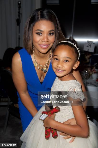 Actress Regina Hall and Genesis Tennon pose for a photo at the 11th Annual Just Like My Child Foundation Gala at SLS Hotel at Beverly Hills on...