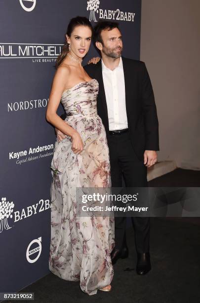 Model/actress Alessandra Ambrosio and husband/businessman Jamie Mazur attend the 2017 Baby2Baby Gala at 3Labs on November 11, 2017 in Culver City,...