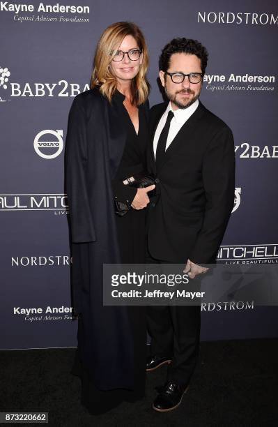 Actor Katie McGrath and director/producer J.J. Abrams attend the 2017 Baby2Baby Gala at 3Labs on November 11, 2017 in Culver City, California.