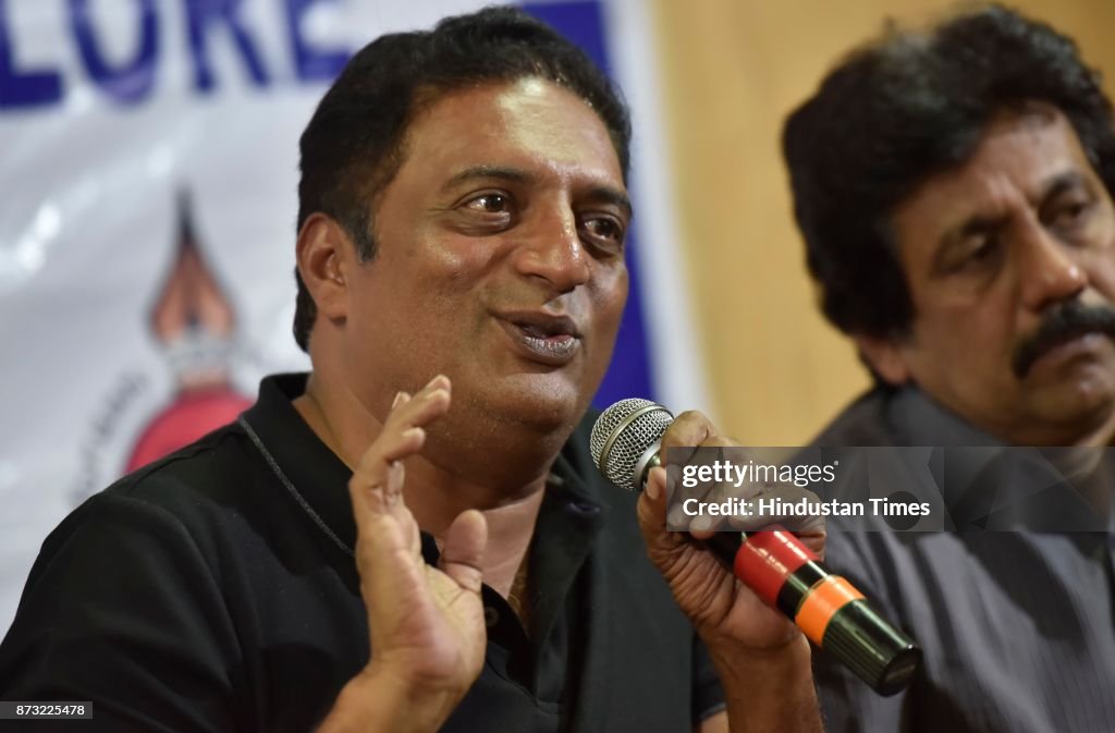 Press Conference Of Bollywood Actor Prakash Raj At Bangalore Press Club