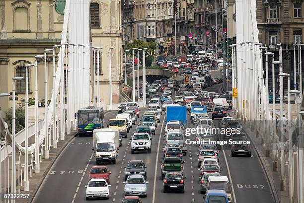 liberty bridge budapest - traditionally hungarian foto e immagini stock