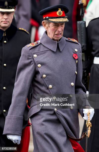 Prince Edward, Duke of Kent during the annual Remembrance Sunday memorial on November 12, 2017 in London, England. The Prince of Wales, senior...