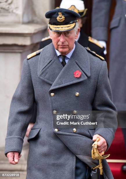 Prince Charles, Prince of Wales during the annual Remembrance Sunday memorial on November 12, 2017 in London, England. The Prince of Wales, senior...