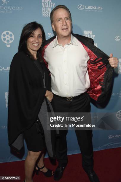 Director Matthew Weiss and guest attend the Festival Gala at CIA at Copia during ithe 7th Annual Napa Valley Film Festival on November 11, 2017 in...