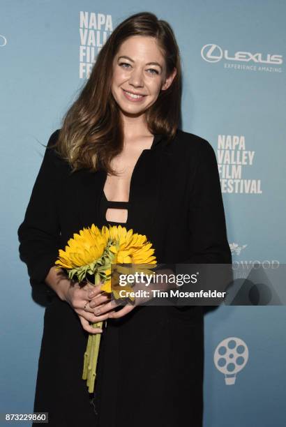 Analeigh Tipton attends the Festival Gala at CIA at Copia during ithe 7th Annual Napa Valley Film Festival on November 11, 2017 in Napa, California.