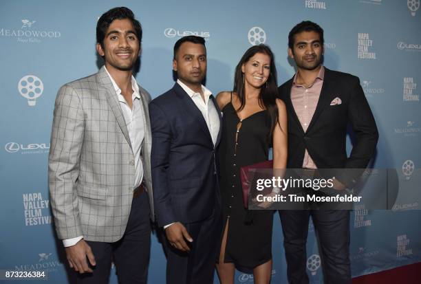 Rahul Wdaru, Keerthan Reddy, Jennifer Wilde, and Abishek Reddy attend the Festival Gala at CIA at Copia during ithe 7th Annual Napa Valley Film...