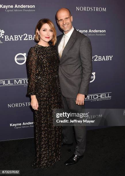 Actress Sasha Alexander and director Edoardo Ponti attend the 2017 Baby2Baby Gala at 3Labs on November 11, 2017 in Culver City, California.