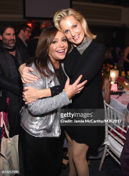 Rachael Ray and Ali Wentworth attend A Funny Thing Happened On The Way To Cure Parkinson's at the Hilton New York on November 11, 2017 in New York...