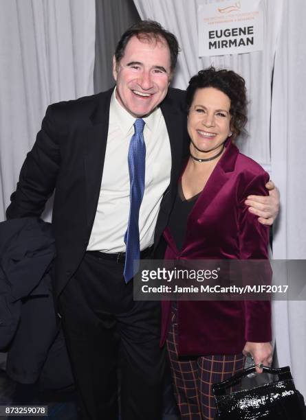 Richard Kind and Susie Essman attend A Funny Thing Happened On The Way To Cure Parkinson's at the Hilton New York on November 11, 2017 in New York...