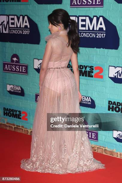 Camila Cabello attends the MTV EMAs 2017 held at The SSE Arena, Wembley on November 12, 2017 in London, England.