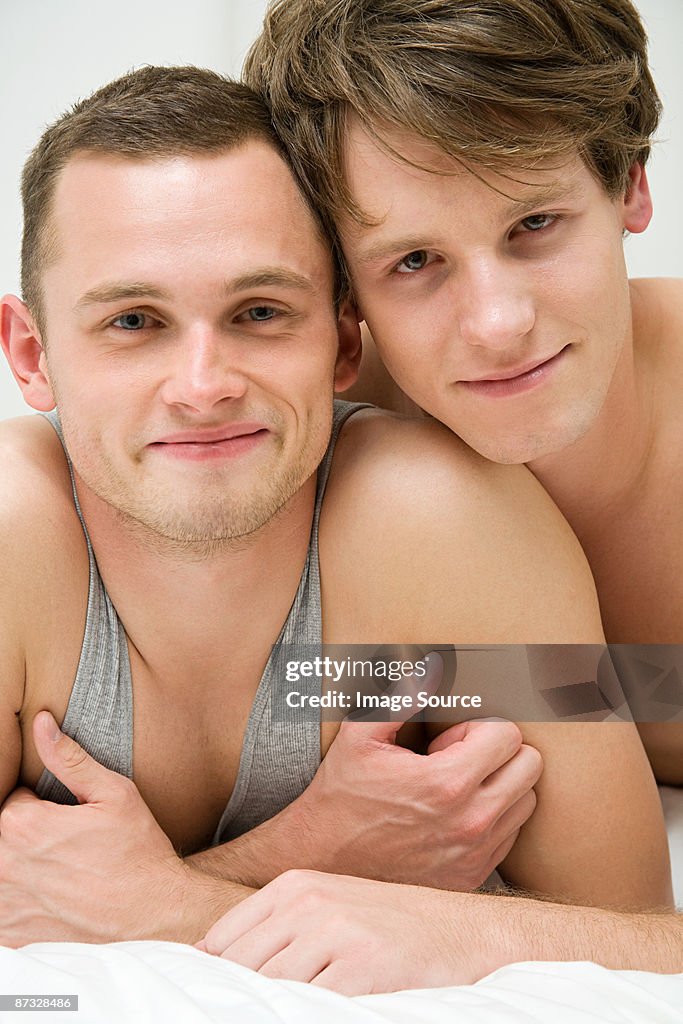 Portrait of a gay couple