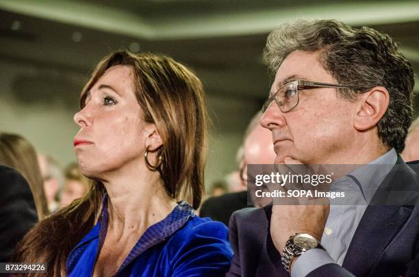 Alicia Sánchez Camacho and Enric millo, leaders of the popular party in Catalonia during the political rally. The Popular Party of Catalonia has...