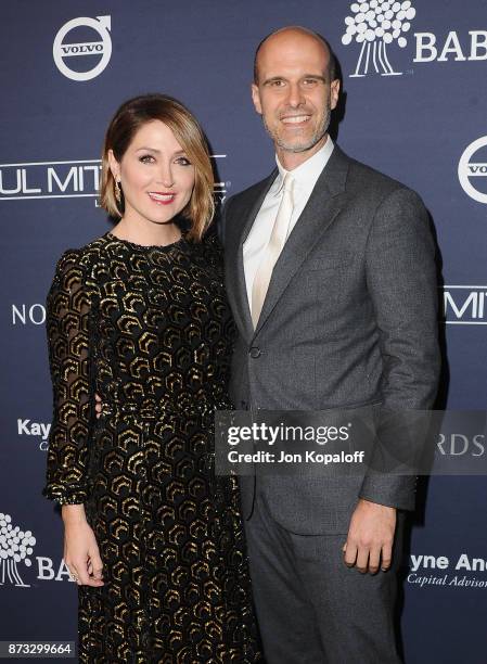 Actress Sasha Alexander and husband Edoardo Ponti attend the 2017 Baby2Baby Gala at 3LABS on November 11, 2017 in Culver City, California.