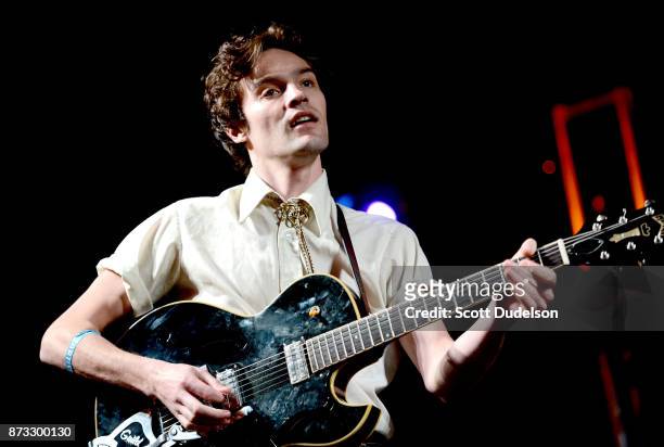 Singer Misha Lindes of the band Sadgirl performs onstage during the Tropicalia Music and Taco Festival at Queen Mary Events Park on November 11, 2017...