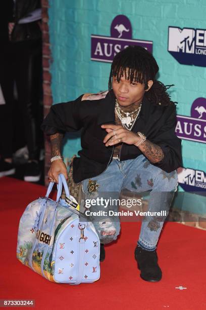 Hip-Hop artist Swae Lee of Rae Sremmurd attends the MTV EMAs 2017 held at The SSE Arena, Wembley on November 12, 2017 in London, England.