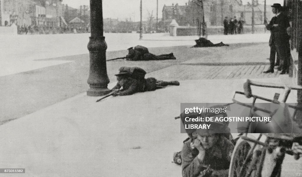 Troops prepared in main streets of Dublin