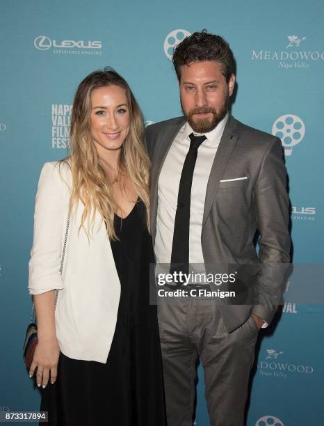 Jessica Copeland and Sloan Copeland attend the Festival Gala at CIA at Copia during ithe 7th Annual Napa Valley Film Festival on November 11, 2017 in...