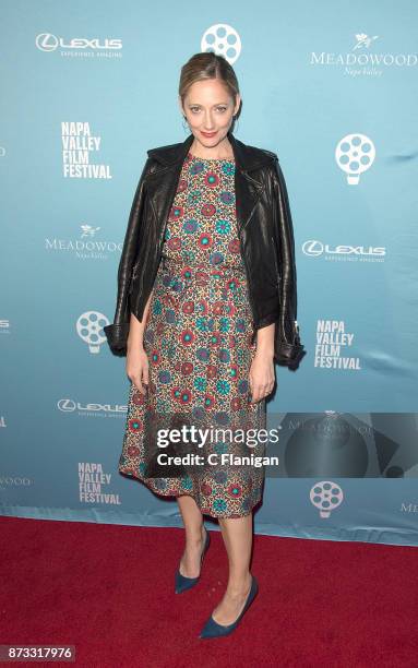 Judy Greer attends the Red Carpet Festival Gala at CIA Copia during the 7th Annual Napa Valley Film Festival on November 11, 2017 in Napa, California.