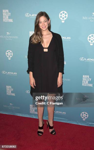 Analeigh Tipton attends the Festival Gala at CIA at Copia during ithe 7th Annual Napa Valley Film Festival on November 11, 2017 in Napa, California.