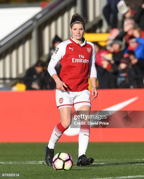 Dominique Janssen of Arsenal during the WSL match between Arsenal Women and Sunderland on November 12, 2017 in Borehamwood, United Kingdom.