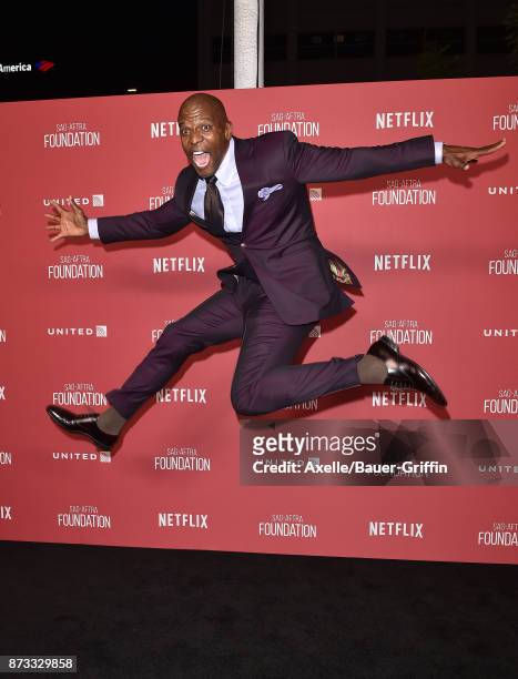 Actor Terry Crews arrives at SAG-AFTRA Foundation Patron of the Artists Awards 2017 on November 9, 2017 in Beverly Hills, California.