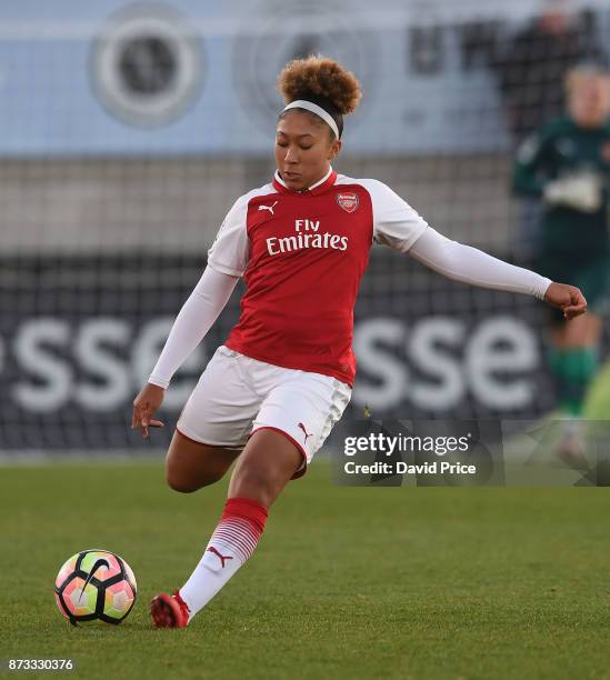 Lauren James of Arsenal during the WSL match between Arsenal Women and Sunderland on November 12, 2017 in Borehamwood, United Kingdom.