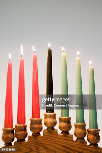 kwanzaa candles - kwanzaa stock pictures, royalty-free photos & images