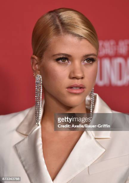 Model Sofia Richie arrives at SAG-AFTRA Foundation Patron of the Artists Awards 2017 on November 9, 2017 in Beverly Hills, California.