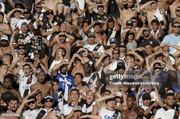 General view of fans of Vasco da Gama during the match between Vasco da Gama and Sao Paulo as part of Brasileirao Series A 2017 at Sao Januario...