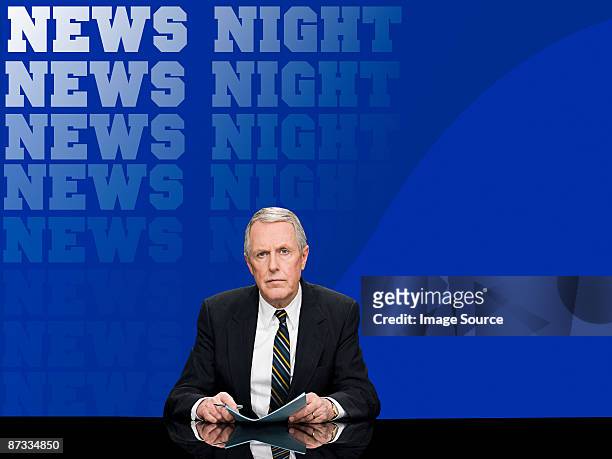 news presenter - newscaster stock pictures, royalty-free photos & images