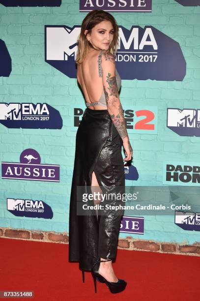 Julia Michaels attends the MTV EMAs 2017 at The SSE Arena, Wembley on November 12, 2017 in London, England.