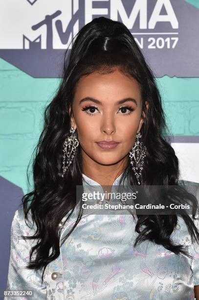 Maya Jama attends the MTV EMAs 2017 at The SSE Arena, Wembley on November 12, 2017 in London, England.