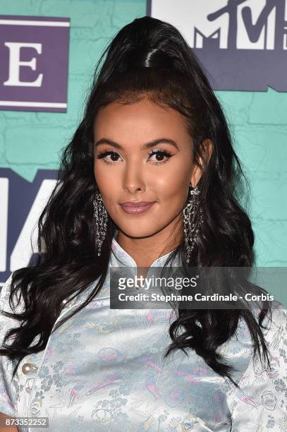 Maya Jama attends the MTV EMAs 2017 at The SSE Arena, Wembley on November 12, 2017 in London, England.