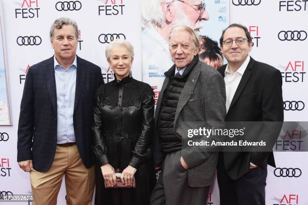 Sony Pictures Classics Co-President Tom Bernard, actress Helen Mirren, actor Donald Sutherland and Sony Pictures Classics Co-President Michael Barker...