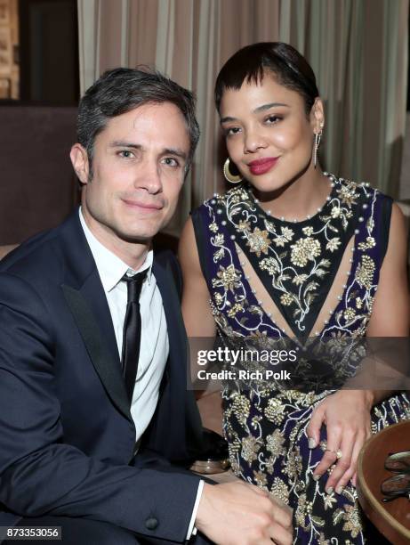 Gael Garcia Bernal and Tessa Thompson attend a special event hosted by Paramount Pictures' Jim Gianopulos with stars from the studio's films on...