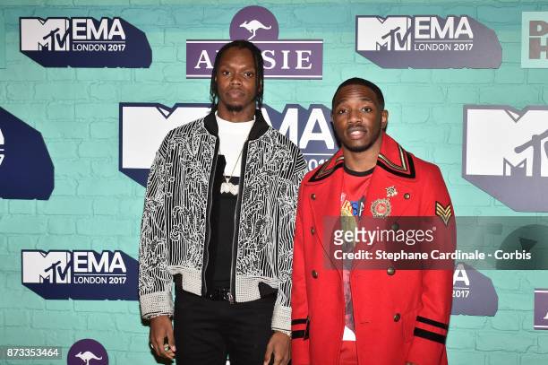 Rap Duo Krept and Konan attend the MTV EMAs 2017 at The SSE Arena, Wembley on November 12, 2017 in London, England.
