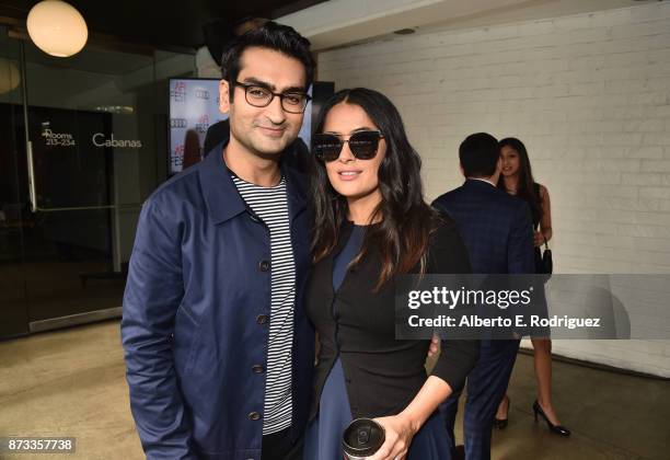 Kumail Nanjiani and Salma Hayek attend "Indie Contenders Roundtable" at AFI FEST 2017 Presented By Audi at Hollywood Roosevelt Hotel on November 12,...