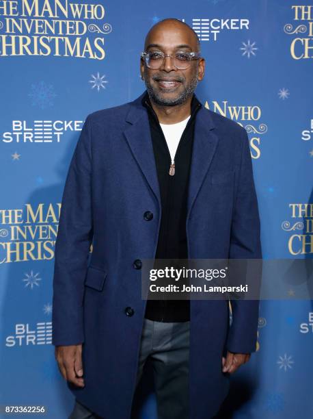 Director Baharat Nalluri attends "The Man Who Invented Christmas" New York Screening at Florence Gould Hall on November 12, 2017 in New York City.