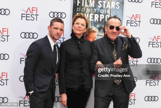 Jamie Bell, Annette Bening and Elvis Costello attend AFI FEST 2017 Presented By Audi - Screening Of "Film Stars Don't Die In Liverpool" - Arrivals at...