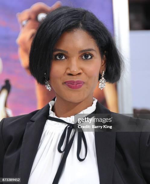 Actress Denise Boutte attends the premiere of Columbia Pictures' 'The Star' at Regency Village Theatre on November 12, 2017 in Westwood, California.