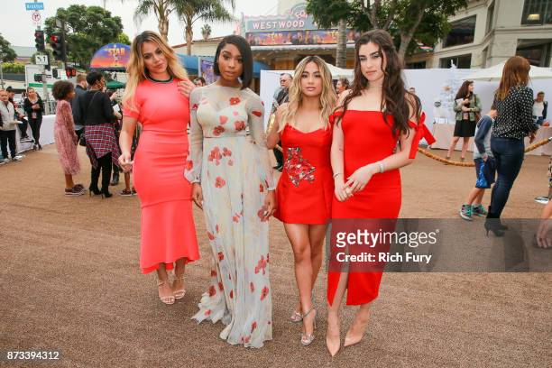 Dinah Jane, Normani Kordei, Ally Brooke and Lauren Jauregui of Fifth Harmony attend the premiere of Columbia Pictures' "The Star" at Regency Village...