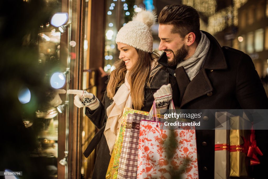 Joy of buying Christmas gifts