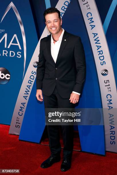 Lucas Hoge attends the 51st annual CMA Awards at the Bridgestone Arena on November 8, 2017 in Nashville, Tennessee.