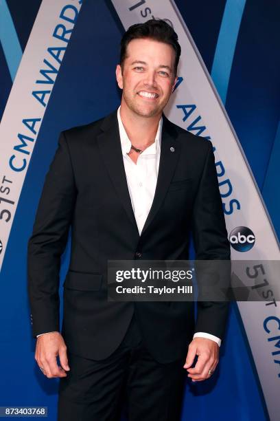 Lucas Hoge attends the 51st annual CMA Awards at the Bridgestone Arena on November 8, 2017 in Nashville, Tennessee.