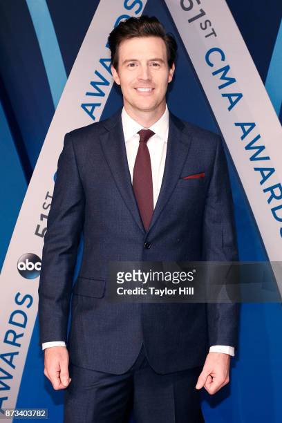 Clayton Anderson attends the 51st annual CMA Awards at the Bridgestone Arena on November 8, 2017 in Nashville, Tennessee.