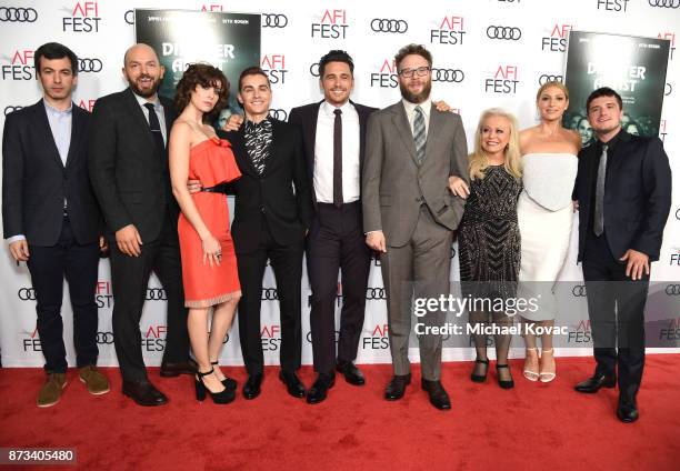 Nathan Fielder, Paul Scheer, Alison Brie, Dave Franco, James Franco, Seth Rogen, Jacki Weaver, Ari Graynor, and Josh Hutcherson attend the screening...