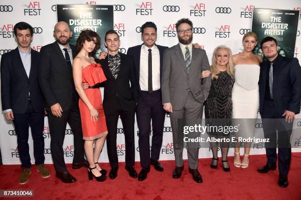 Nathan Fielder, Paul Scheer, Alison Brie, Dave Franco, James Franco, Seth Rogen, Jacki Weaver, Ari Graynor, and Josh Hutcherson attend the screening...